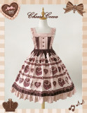 Chocolate Love~ Sweet High Waist Lolita Jumper
