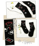 The Mysterious Cards- Lolita Short Socks
