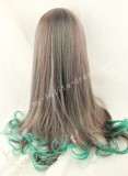 65cm Purple Green Curls Lolita Wig