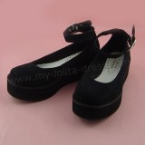 Black Velvet Lolita Shoes