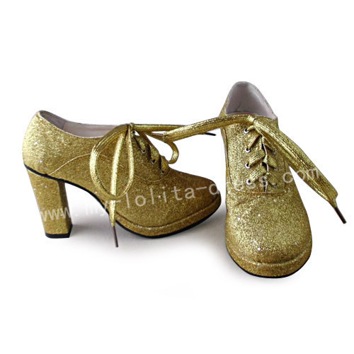 yellow and gold heels