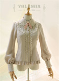 Yolanda -Benny's Herbology- College Style Lolita Embroidery Blouse -Ready Made