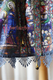 Rosary~ High Waist Lolita Printed OP Dress