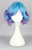 Unique Multicolor Lolita Short Curls Wig