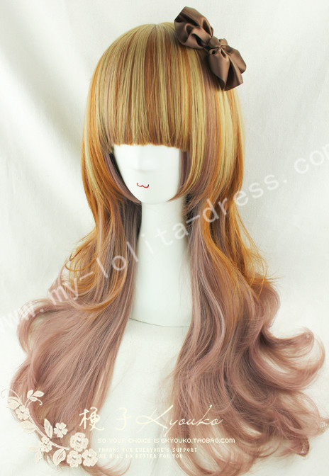 Orange Chocolate Brown 3 Colors Lolita Wig