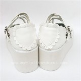 Sweet White Matte Lolita Shoes