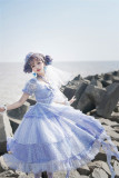 Fantastic Wind ~Deep-sea Maiden~ Kirakira Chiffon Stars Lolita OP -Ready Made