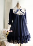 Cute Doll Chiffon Lolita Dress Skyblue M In Stock