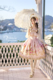 AD Lolita ~Unicorn Normal Waist Lolita JSK - Navy L + Headbelt In Stock
