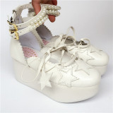 Sweet Beadchain Stars Lolita High Platform Shoes