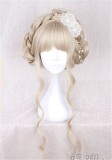 72cm Light Khaki Sweet Lolita Long Curly Wig