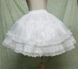 Sweet Round-shaped Lolita Petticoat White/Black Available - In Stock