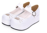Angelic Imprint- Heart Shaped Embroidery -Sweet Lolita Shoes
