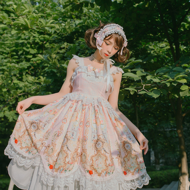 Doris Night Lolita ~Angel Clock Lolita Jumper -Special Price