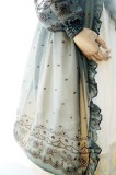 Long A-line Skirt Vintage Lolita Dress with Embroidery 7 Colors