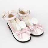 Angelic Imprint- Sweet Bow Bunny Ears Lolita Flat Shoes