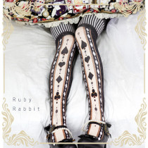 Ruby Rabbit ~Alice Poker Cards~ Lolita Tights
