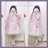Dear Celine ~Sakura Rabbit~ High Waist Lolita JSK -Ready Made