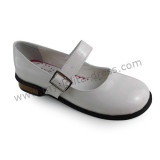 Glossy White Flats Girls Lolita Princess Shoes