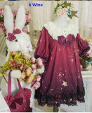 DianaStar Gradient Babydoll Lolita Dress Red OP 83CM In Stock-out