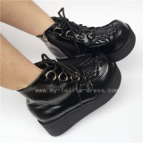 Velvet Straps Lolita Shoes
