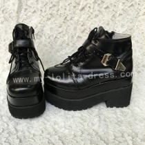 Sweet Black Lolita Heels Shoes with Platform