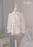 Chacha~Little Love Songs~ Stand/Sharp Collar Classic Lolita Blouse -Ready Made
