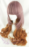 Rosy Brown Dark Orange Curls Lolita Wig