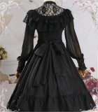 Vintage Lolita Long Sleeves OP Dress
