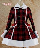 Lolita Red Black Gingham Lolita Coat and Cape