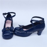 Sweet Cross Belts Single Bow Lolita Shoes