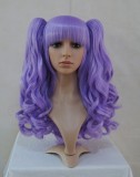 Bright Purple Long Curls Lolita Wigs
