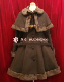 Merry Christmas~Winter Thick Lolita Long Coat&Cape