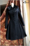 Black Roses Lace Lolita Winter Coat