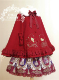 Sweet Poker Card Embroidery Wool Lolita Cloak/Cape