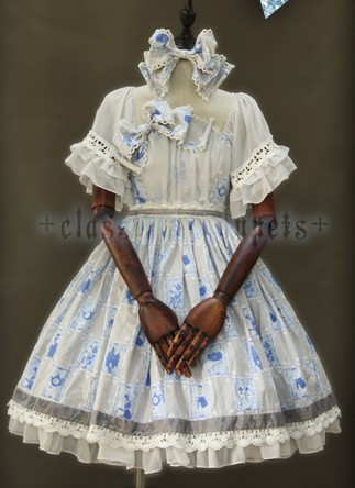Classical Puppets Alice in Wonderland OP+Hat+Brooch+Apron Size S - IN STOCK