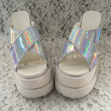 Sweet Silver Lolita High Platform Sandals