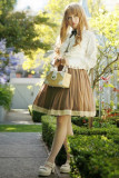 HMHM Shirred Sash Chocolate Lolita Skirts - 3 Colors
