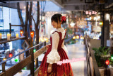 Strawberry Alice in Wonderland Lolita Jumper Dress