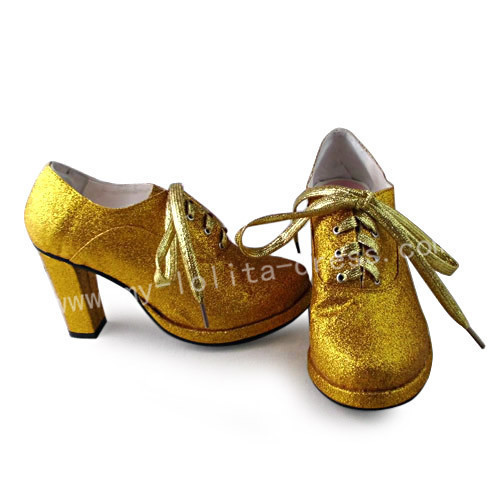 yellow and gold heels
