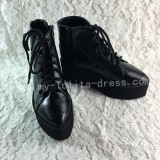 Sweet Black Lolita Short Boots Creeper