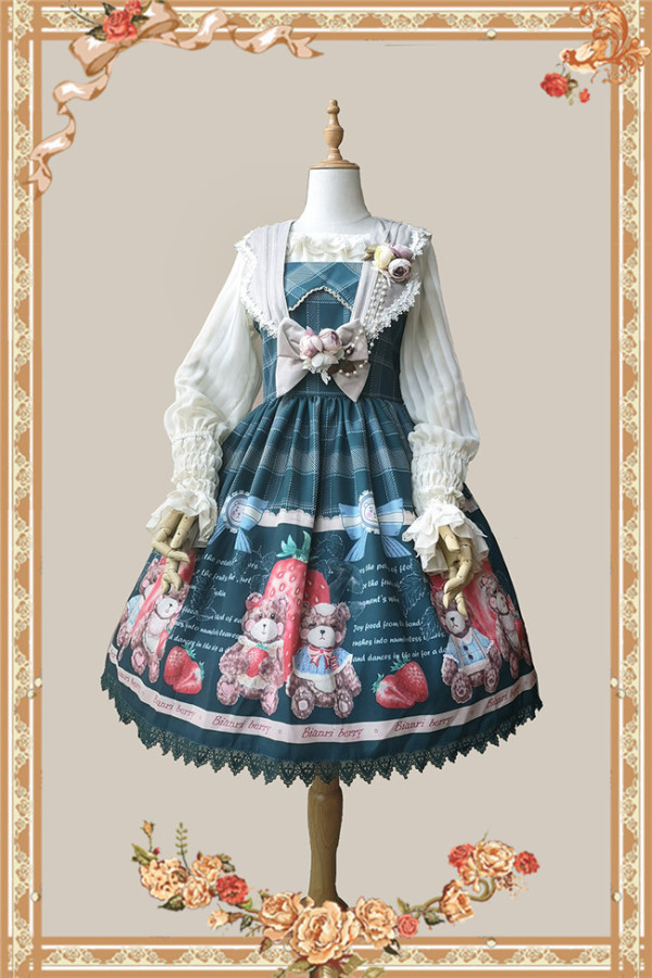 Infanta ~ Strawberry Bear Lolita JSK