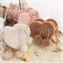 Repair of Love/Star~ Sweet Lolita Fur Hand Bag/Cross-body Bag -In Stock
