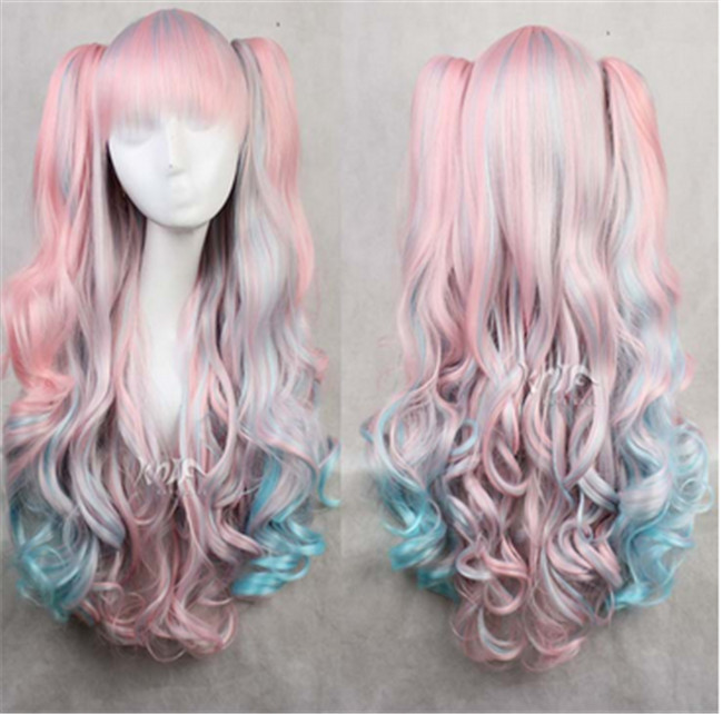 blue gradient wig