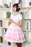 Cherry Blossoms And The Cat Lolita Skirt