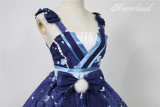 Hyakki Yakō Yuki-onna***  Lolita High Waist JSK Dress With Side Open Design