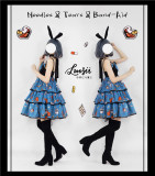 Neverland Lolita ~ Medicine Cabinet Slight High Waist JSK -Ready Made
