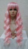 Sweet Pink Long Wavy Lolita Wig