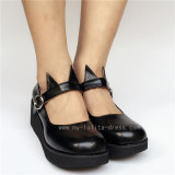 Sweet Girls' Black Matte Lolita Shoes