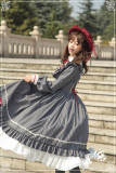 The Florentine Traveller~ College Style Lolita Long Sleeves OP  -Ready Made